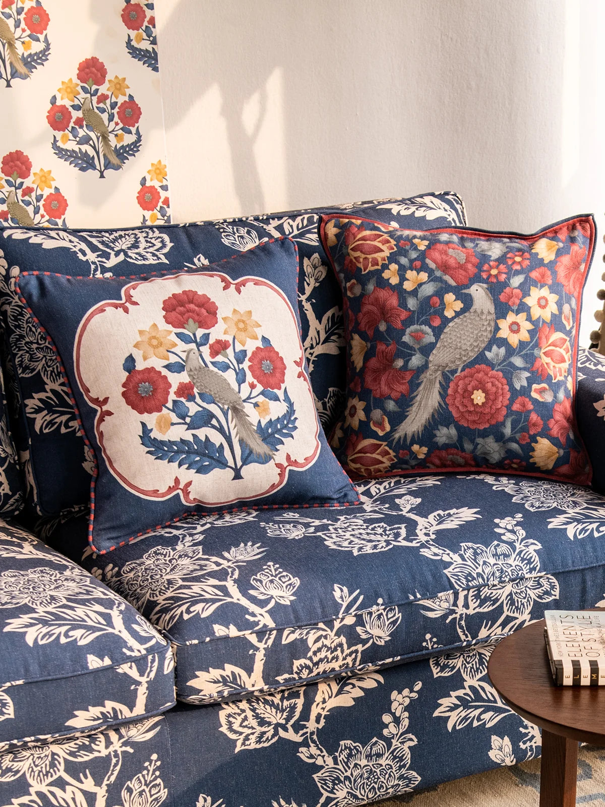 The Song of Spring Cushion Cover - Marine