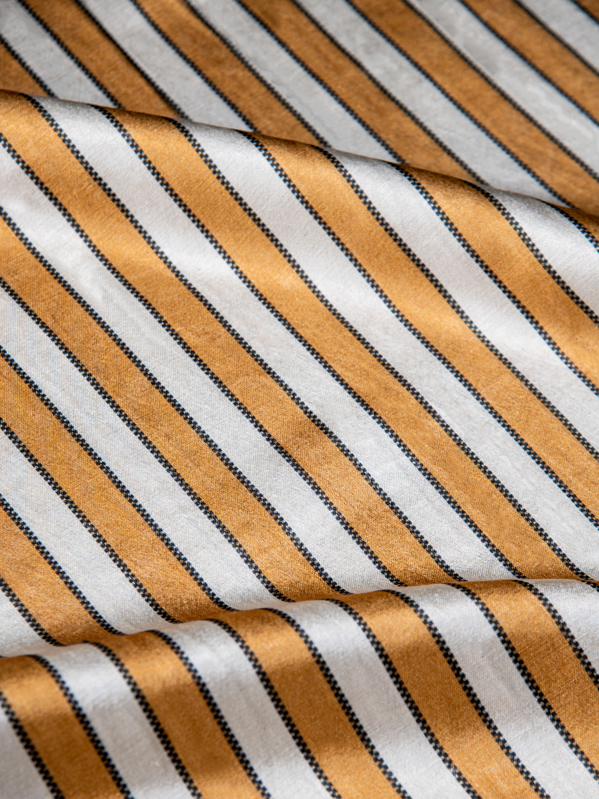 Mashru Stripes (Amber) - Sample
