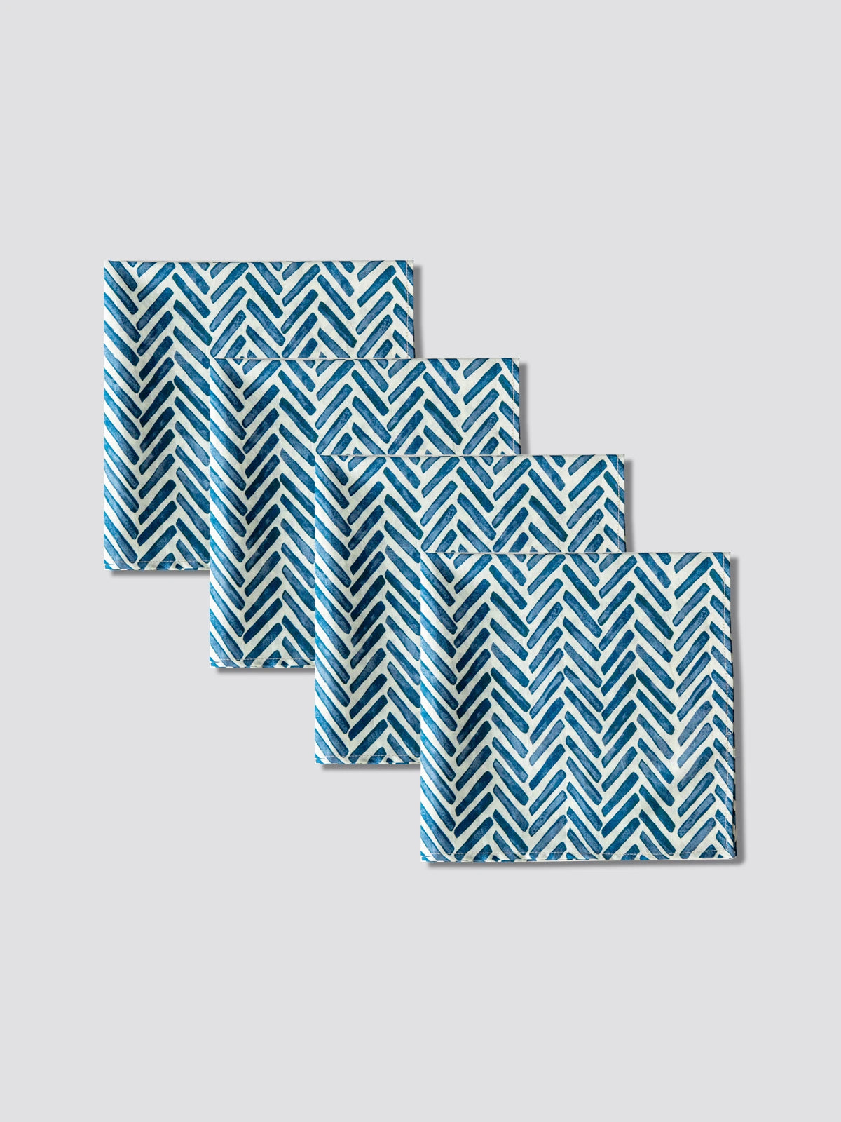 Chevron Joy Napkin (Ink) - Set of 4