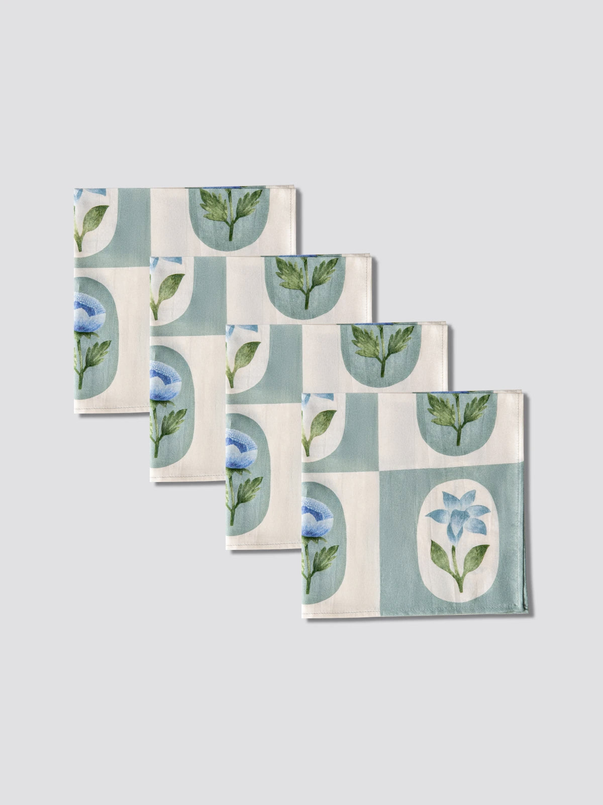 Petal Poise Napkin (Sky) - Set of 4