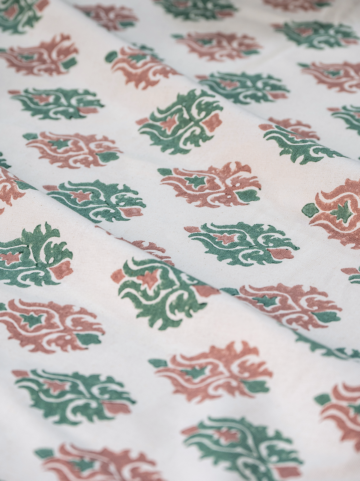 Trident Flower (Dusty Rose - Viridian) - Sample
