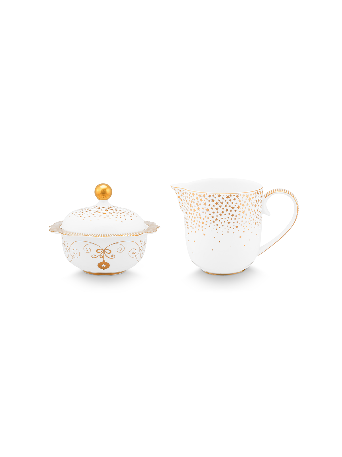 Royal Winter White Sugar & Creamer Set