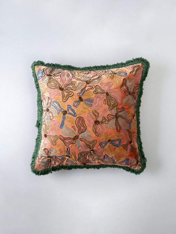 Flora Cushion Cover (Coral)