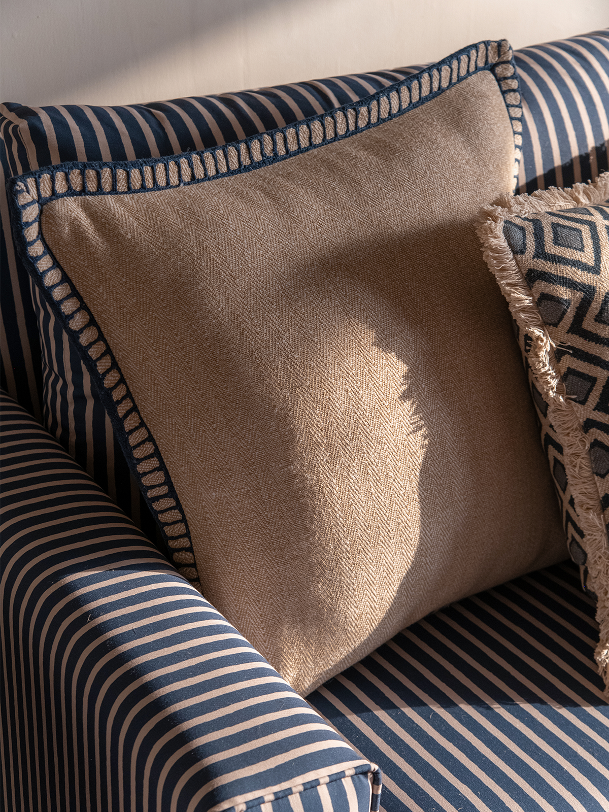 Twill Cushion Cover (Indigo)