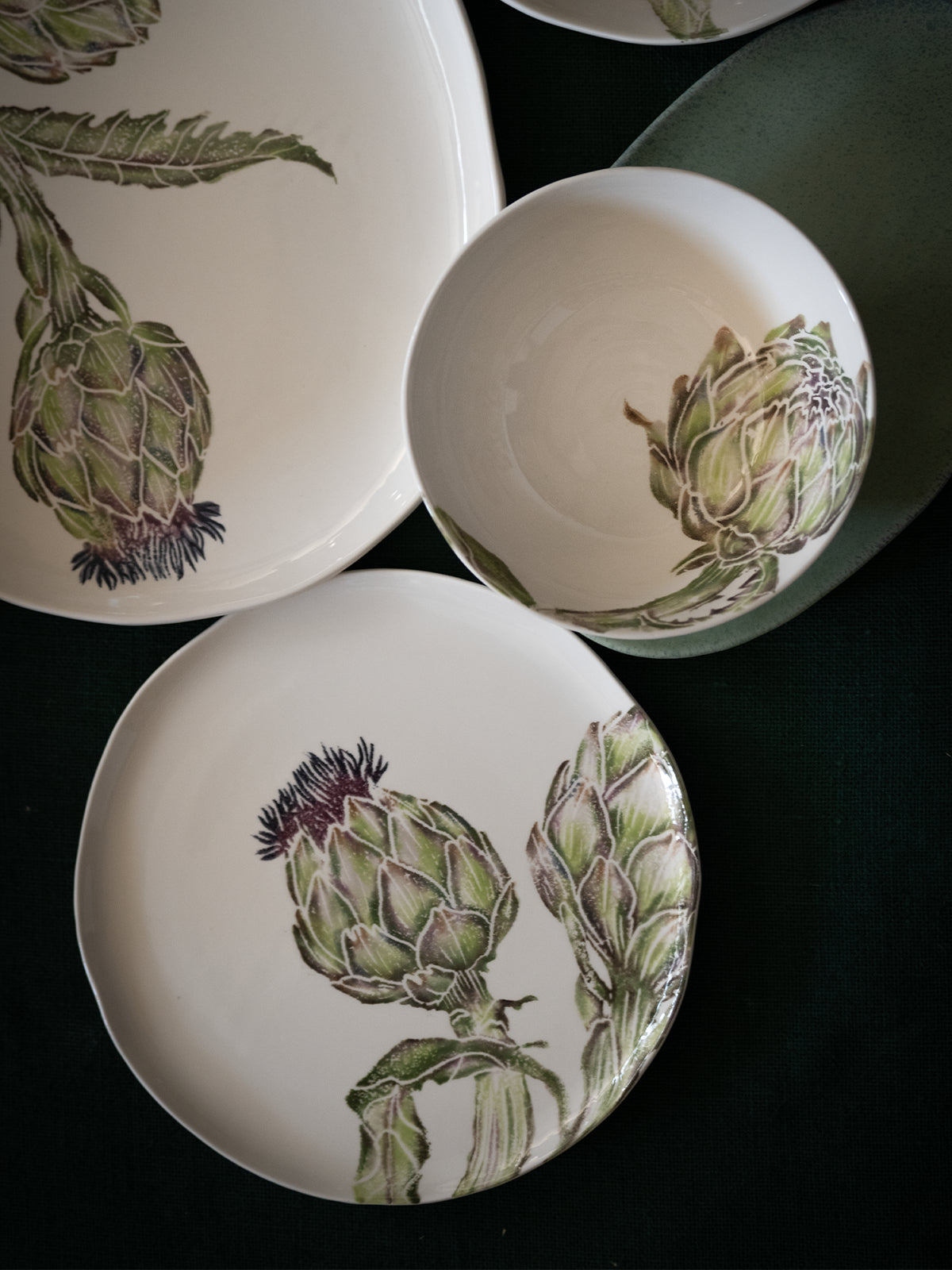Artichoke Dinner Plate - Set of 2
