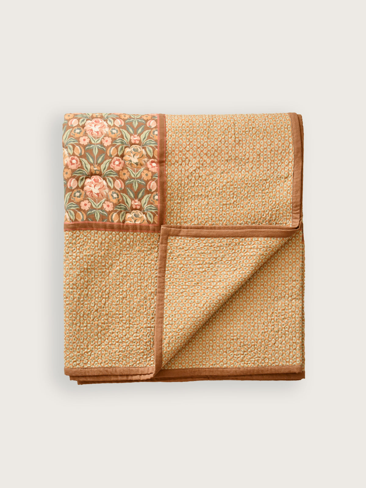 Jungle Bouquet Bedcover (Mocha)