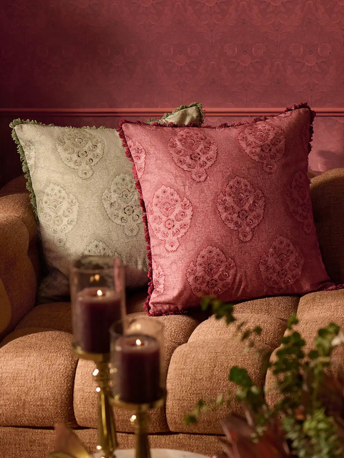 Maison Celeste Cushion Cover (Jade)