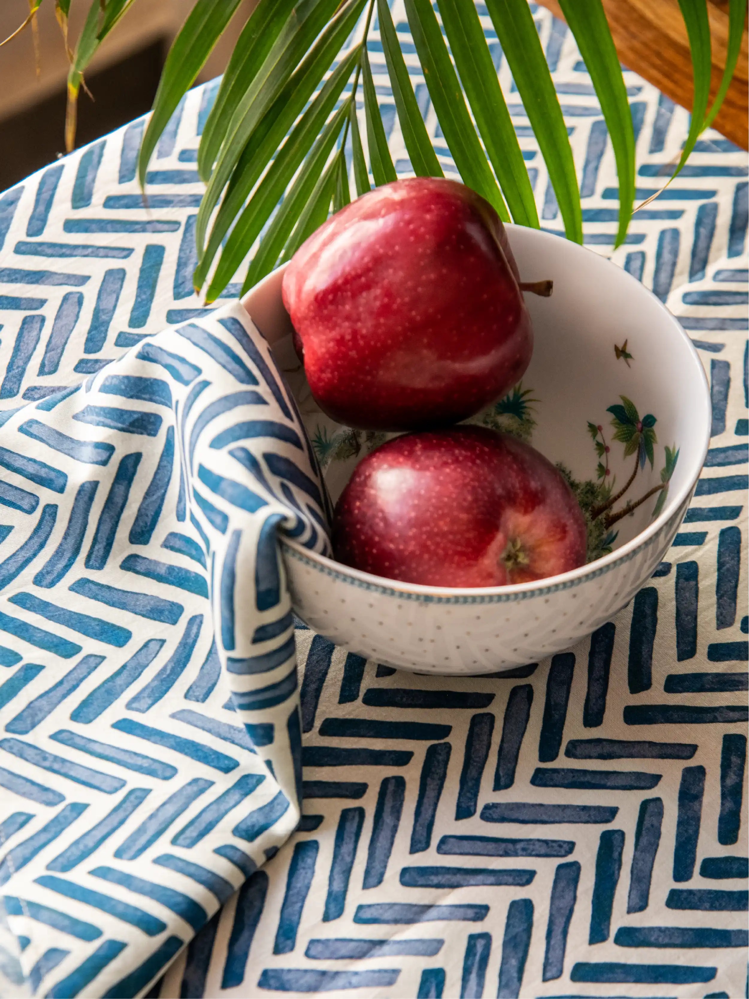 Chevron Joy Napkin (Ink) - Set of 4