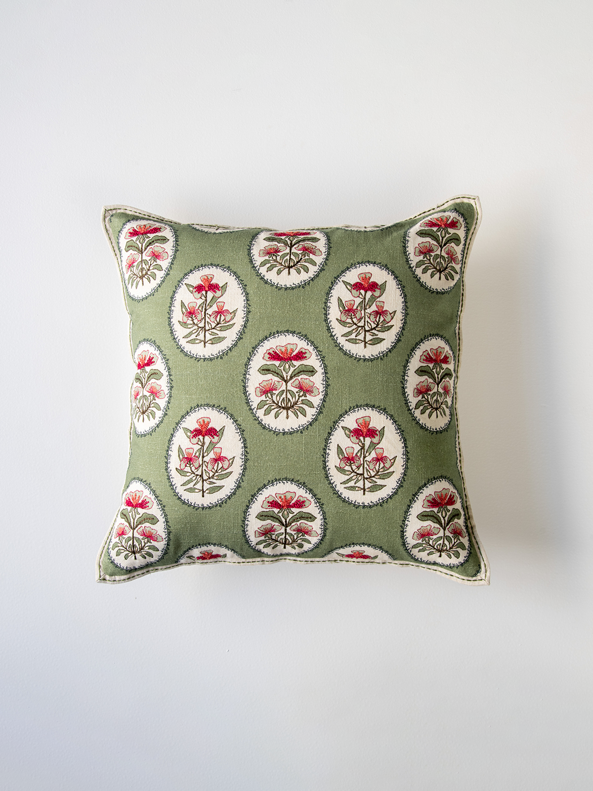Fleur Cushion Cover (Sage)