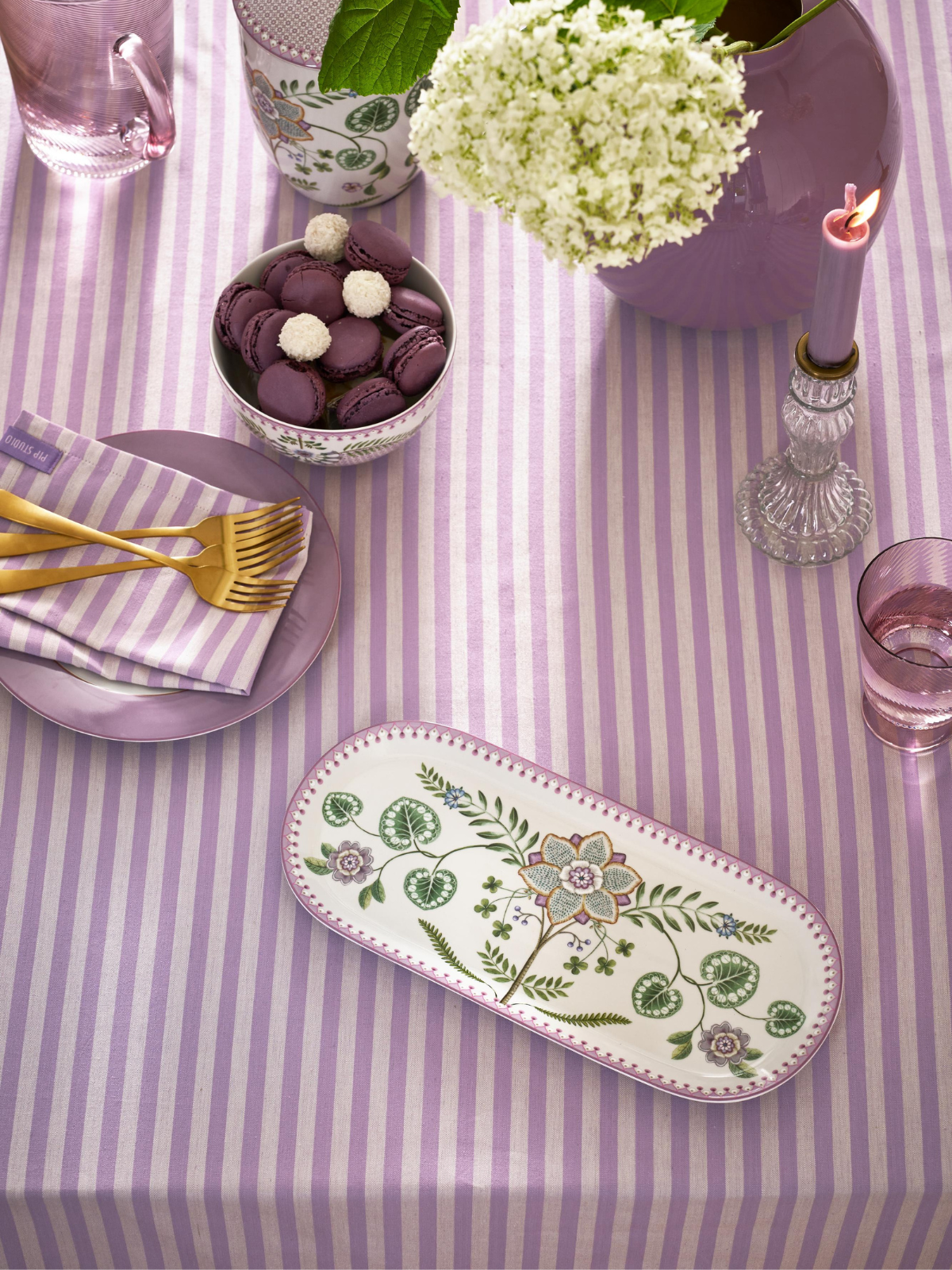 Lily & Lotus Serving Plate