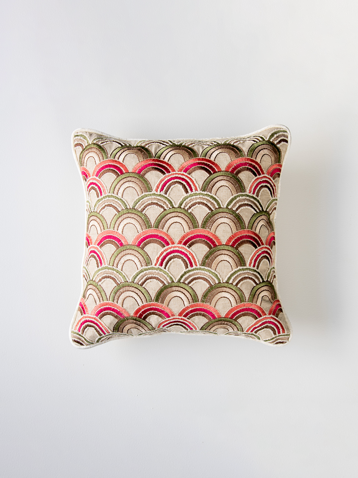 Scallop Field Cushion Cover (Sage)