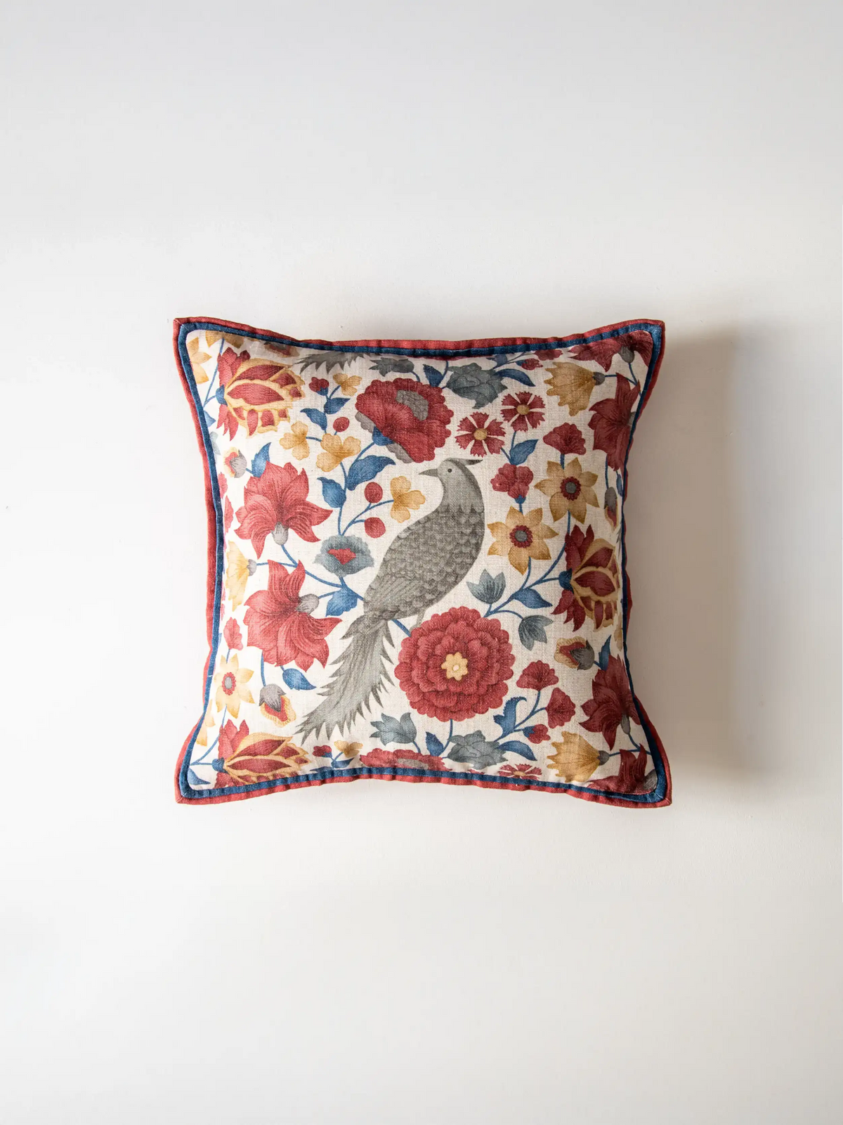 The Song of Spring Cushion Cover - Crimson