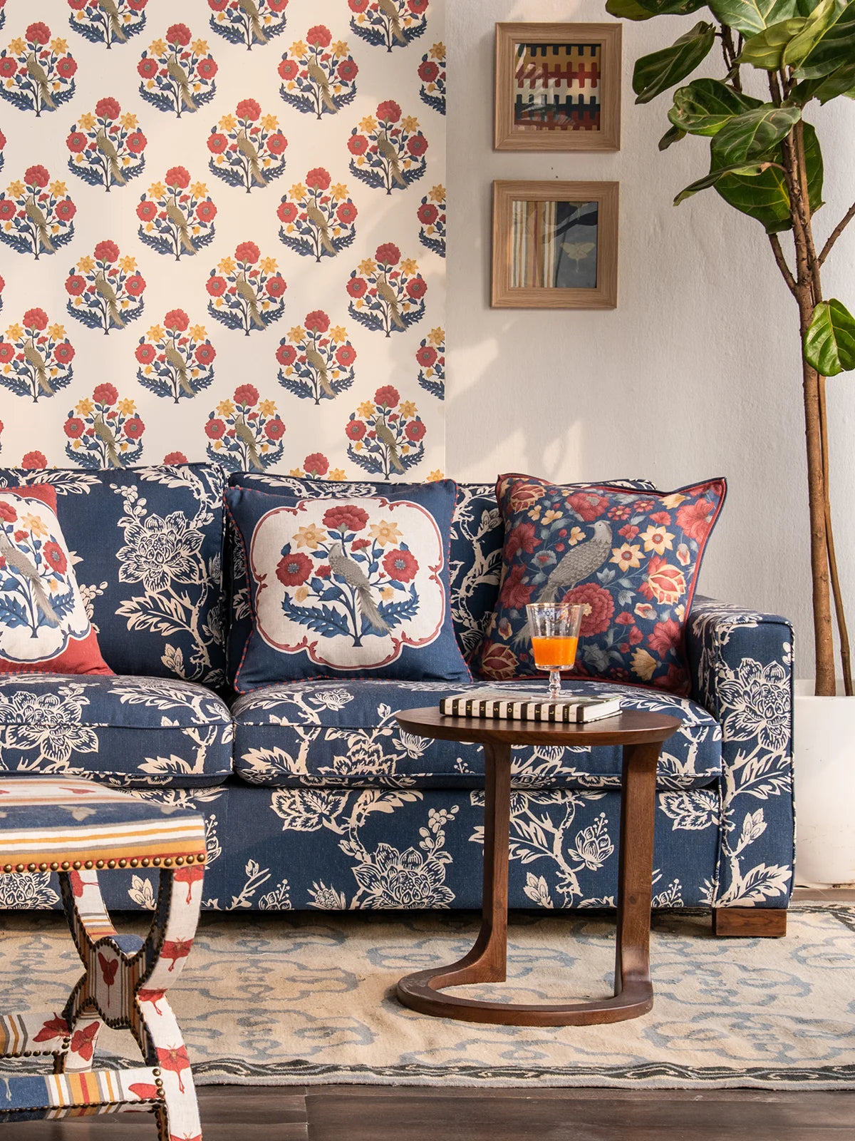 The Song of Spring Cushion Cover - Marine