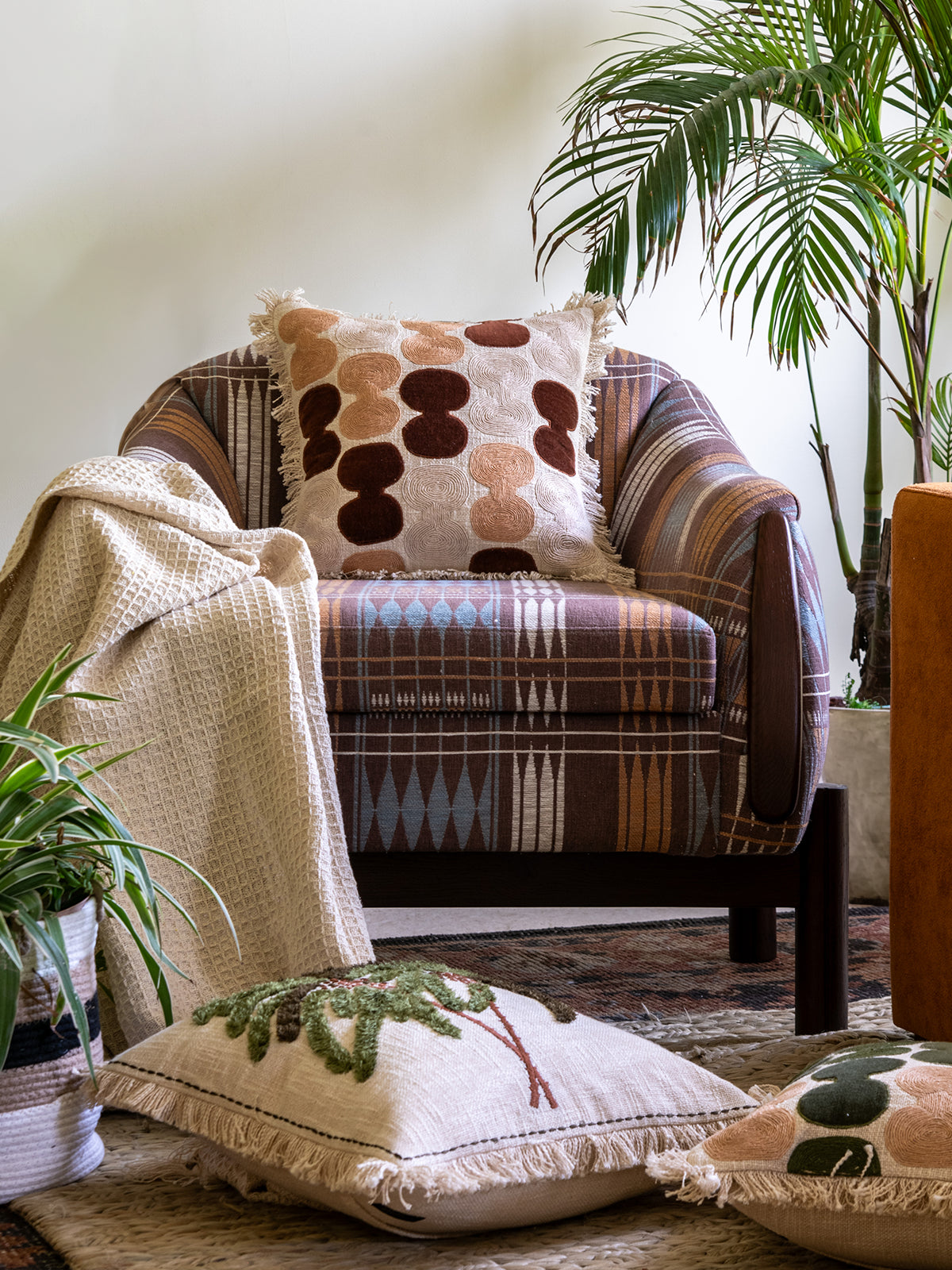 Canyon Knots Cushion Cover (Mocha)