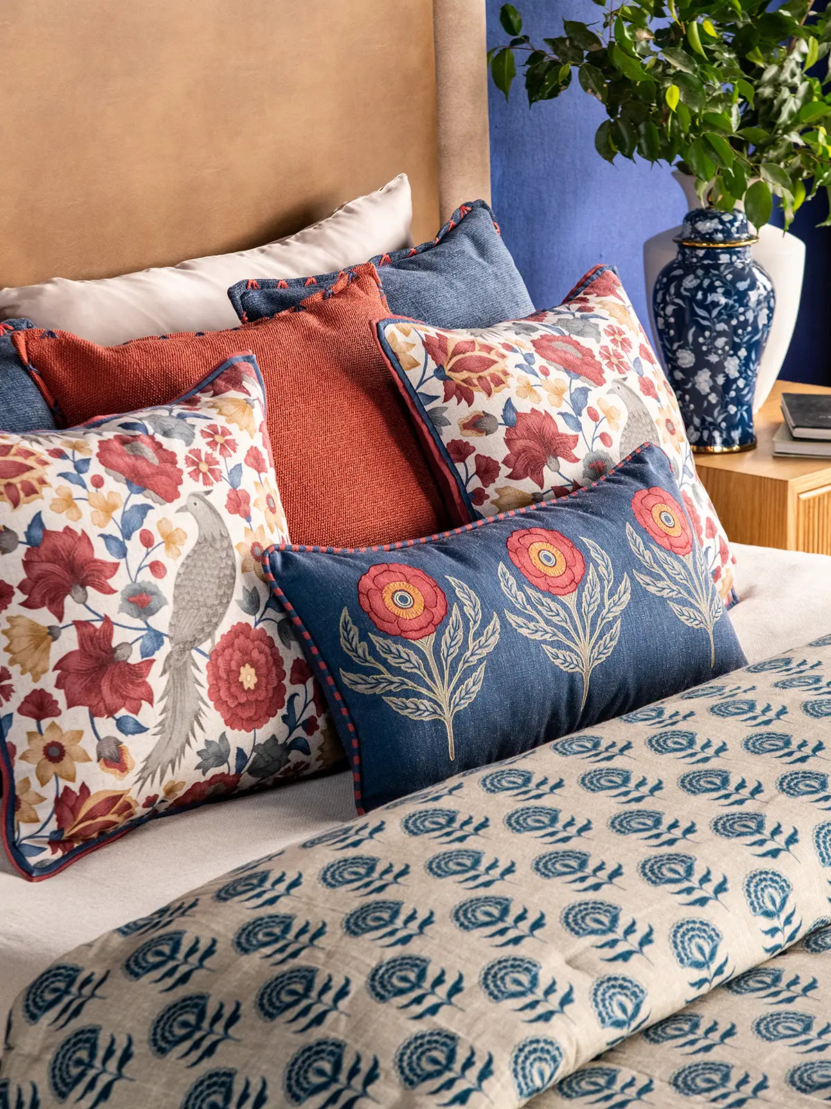 Paradise Cushion Cover - Marine