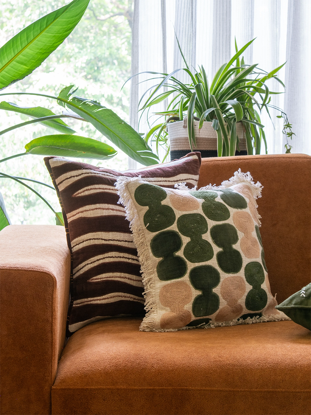 Canyon Knots Cushion Cover (Moss)