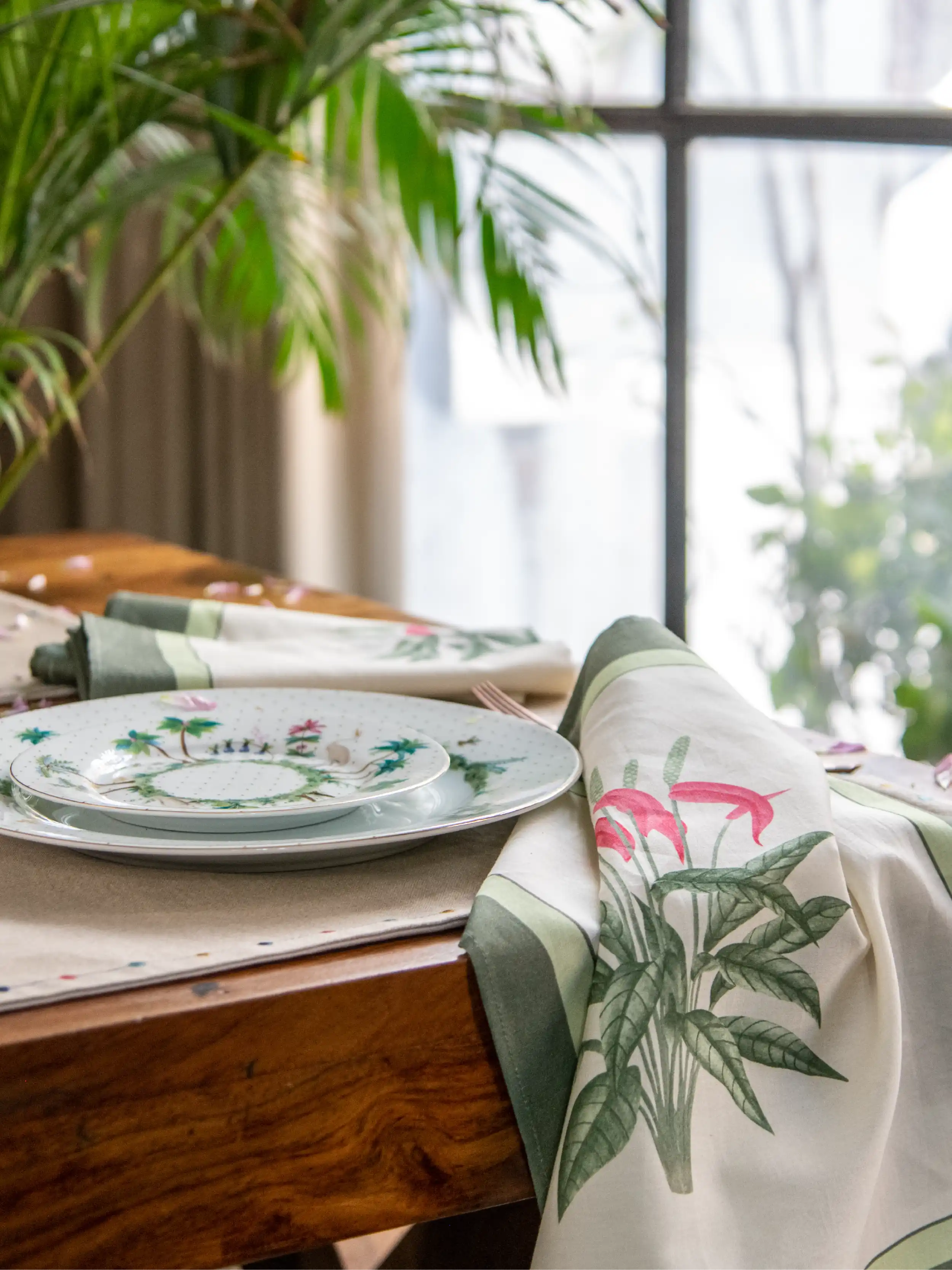 Meadow Muse Napkin (Olive) - Set of 4
