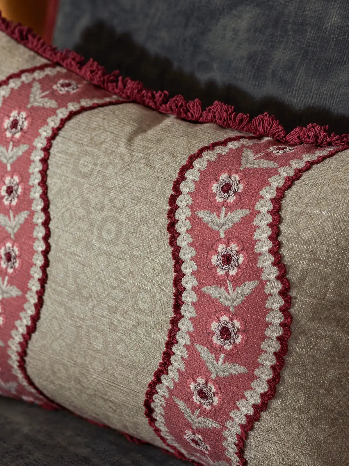 Blossom Trail Cushion Cover (Jade)