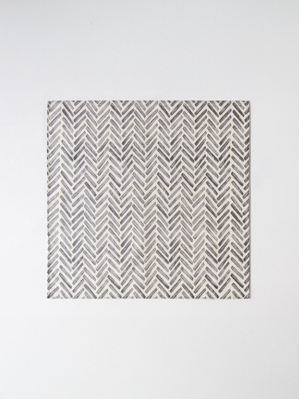 Chevron Joy Napkin (Stone) - Set of 4