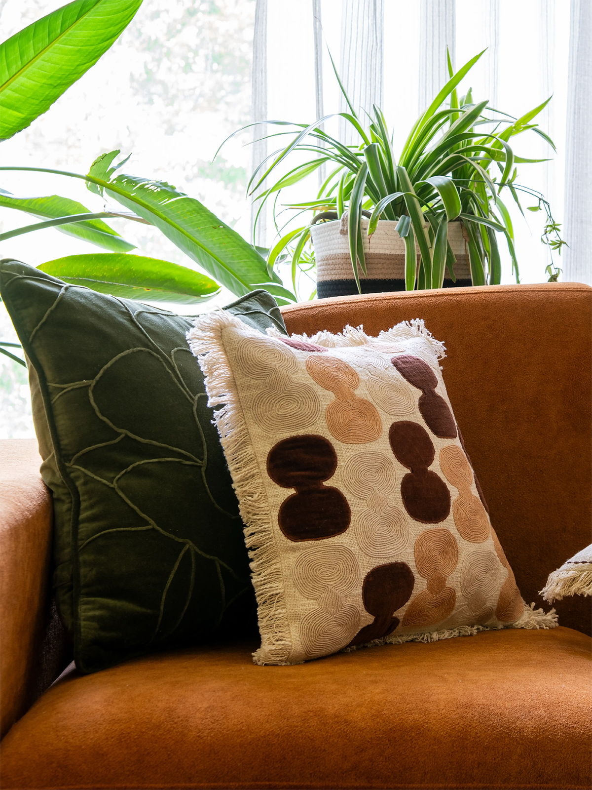 Canyon Knots Cushion Cover (Mocha)