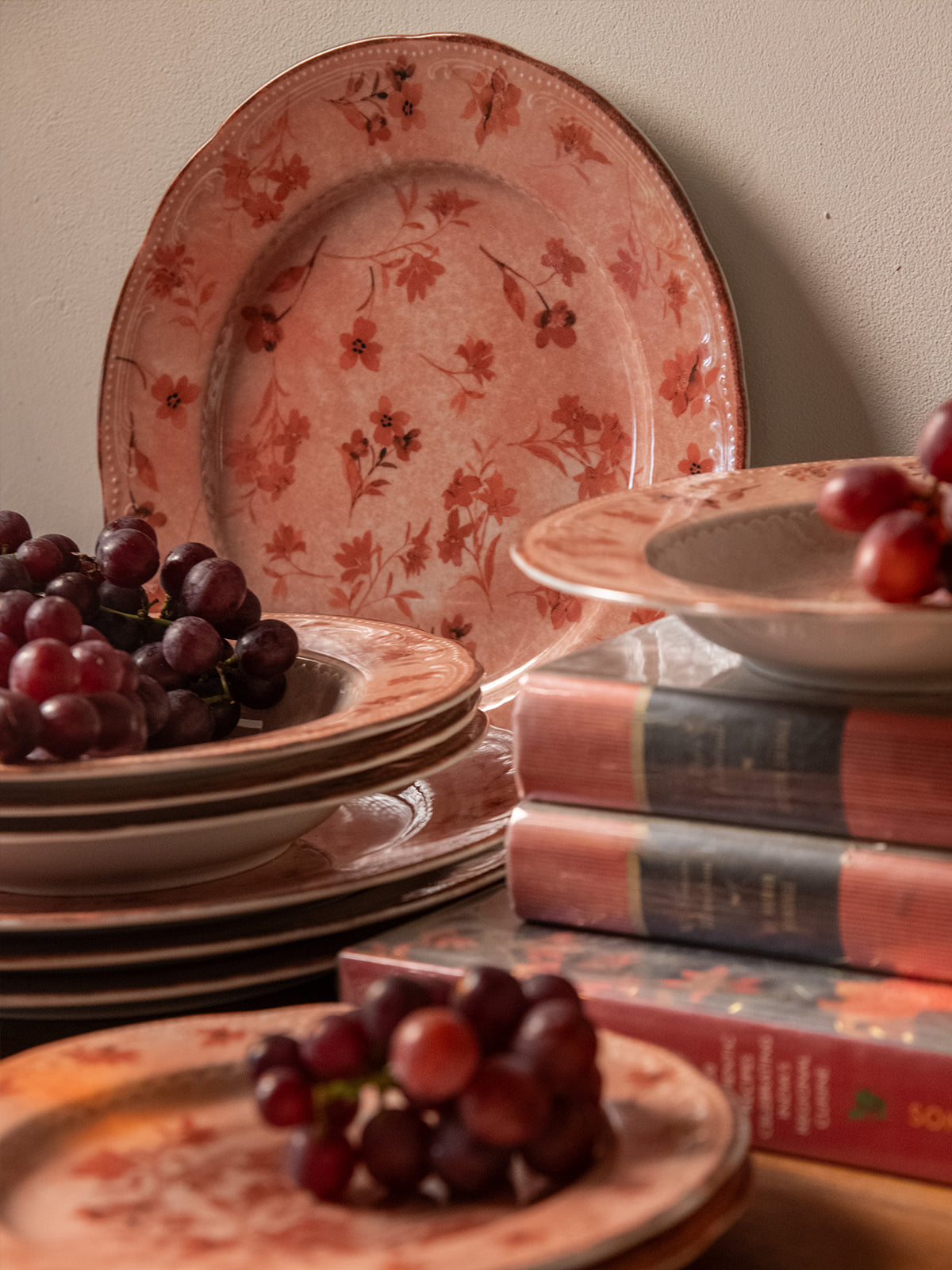 Rose Flowers Dinner Plate - Set of 2