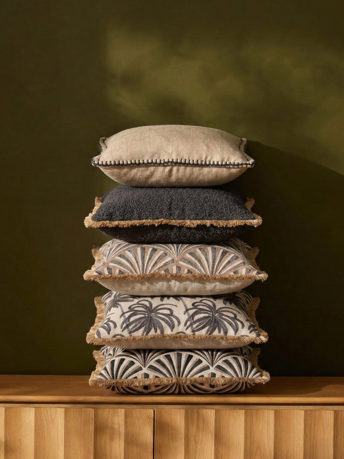 Twill Onyx Cushion Cover