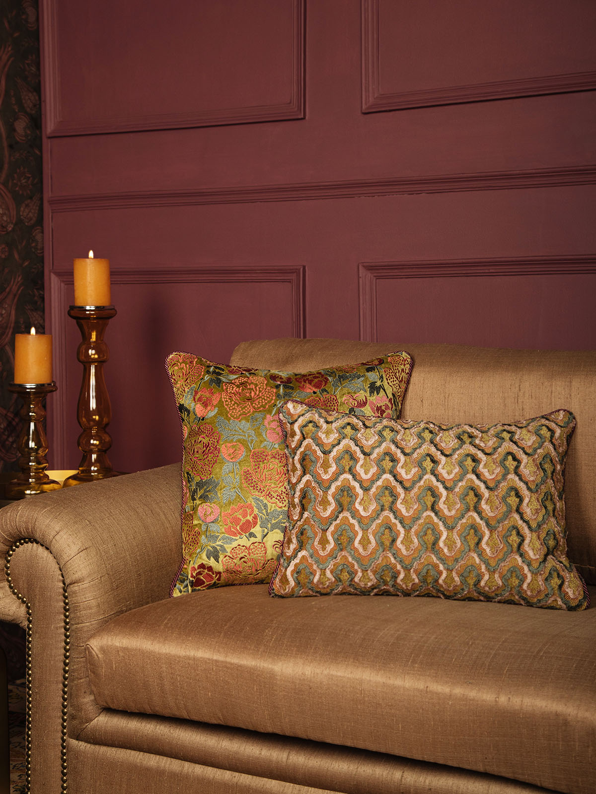 Bloom Field Cushion Cover (Lime)