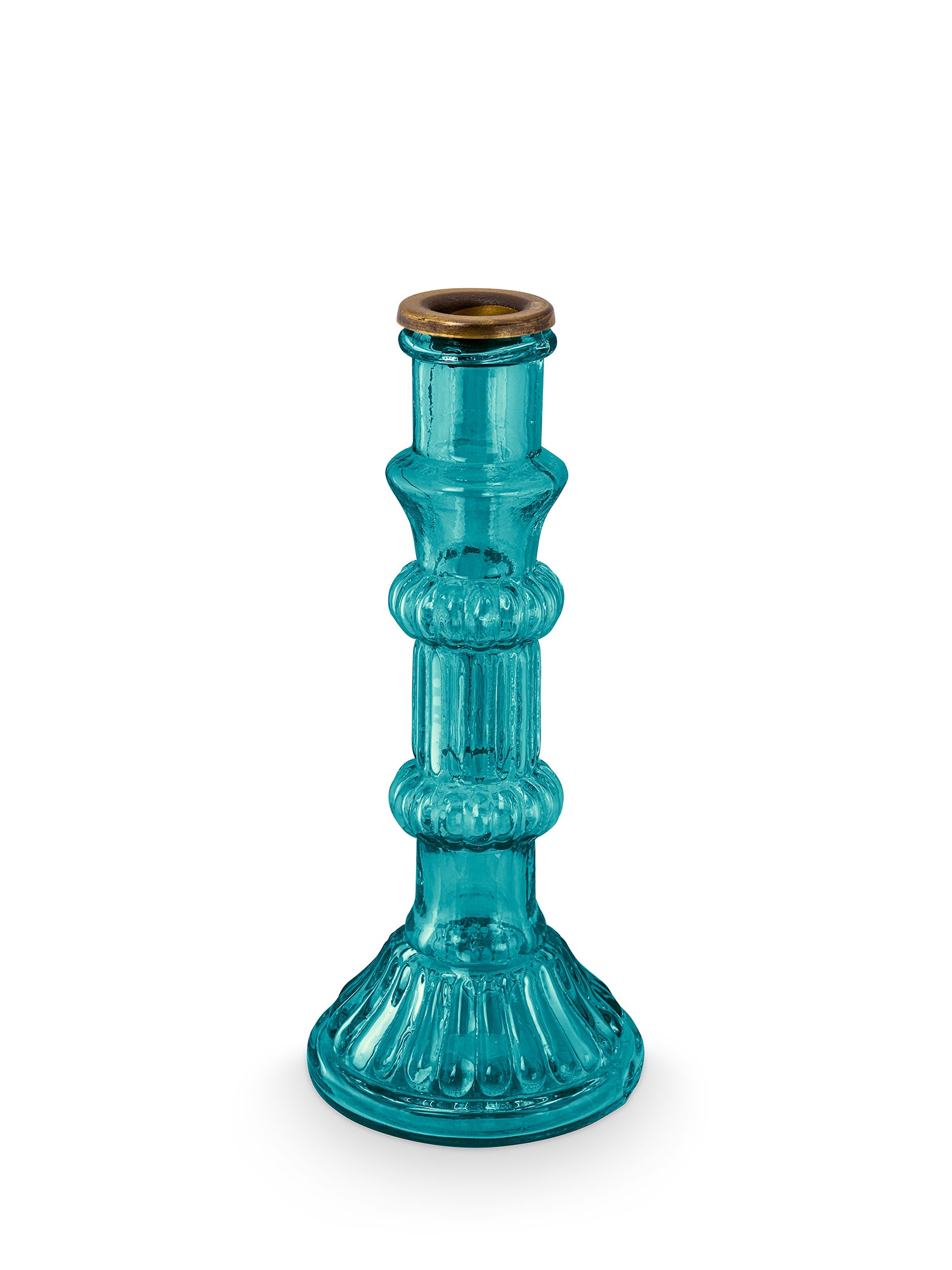 Glass Candle Holder(Set of 3)-Blue, Green