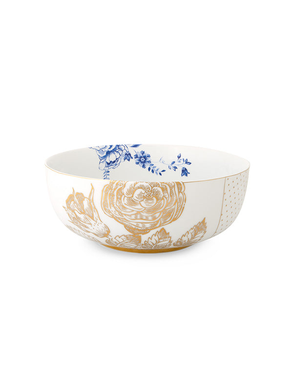 Royal White Floral Bowl-M