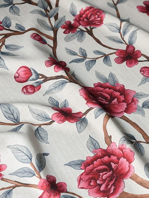 Winding Peonies (White)