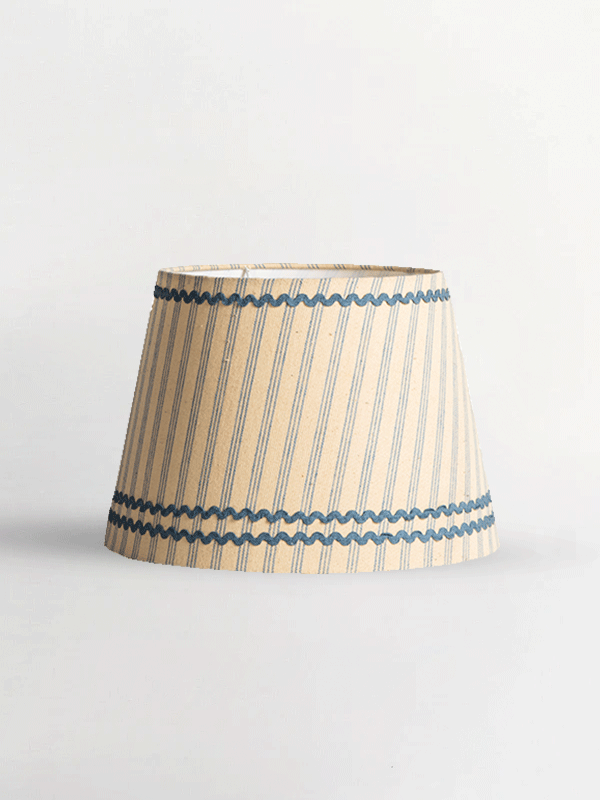Portobello Lampshade-Blue Stripes