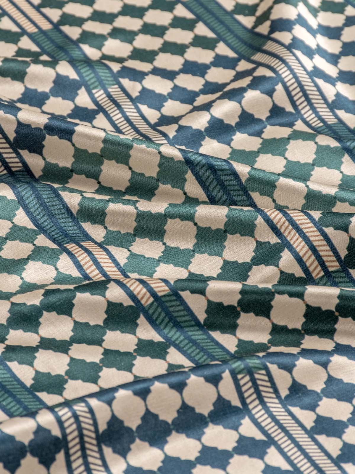 Mughal Stripes (Royal Blue)-Sample