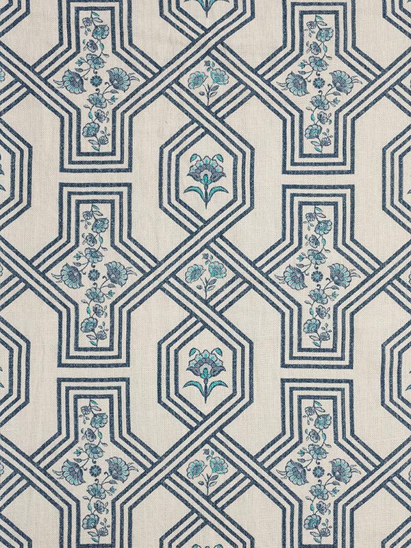Garden Lattice (Blue)-Sample