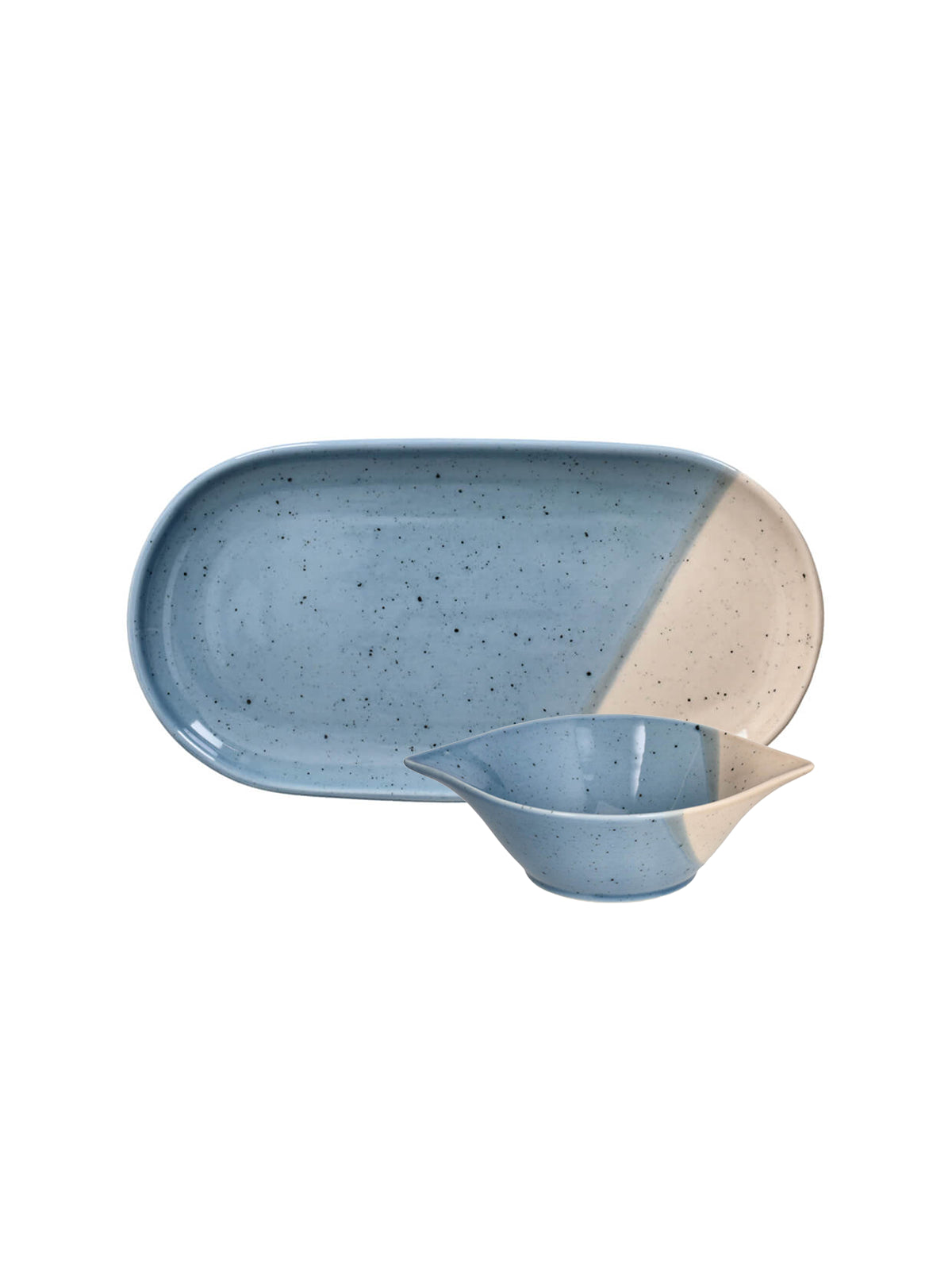 Pepa Big Bowl & Tray Set (Aqua)