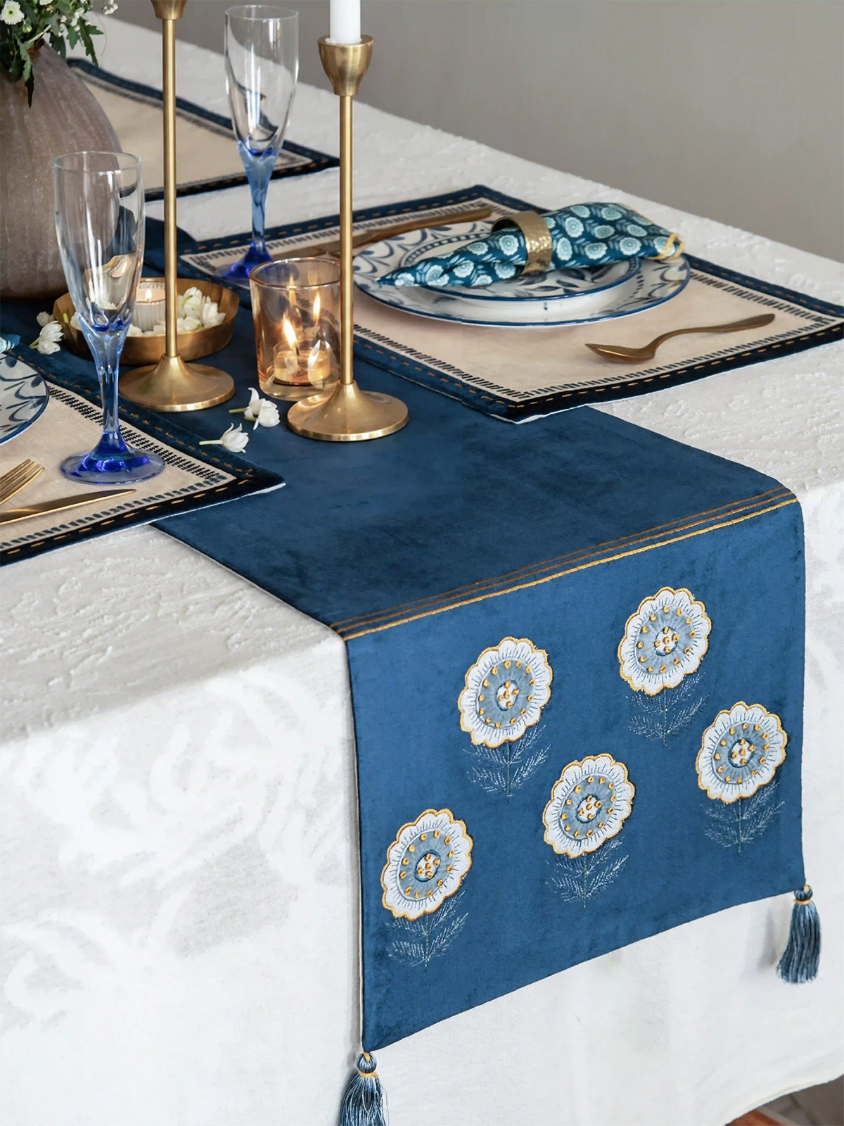 Midnight Thread Table Runner