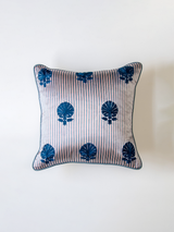 Striped Tulip Cushion Cover (Sapphire)