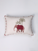 Tusker Cushion Cover Merlot (Left)