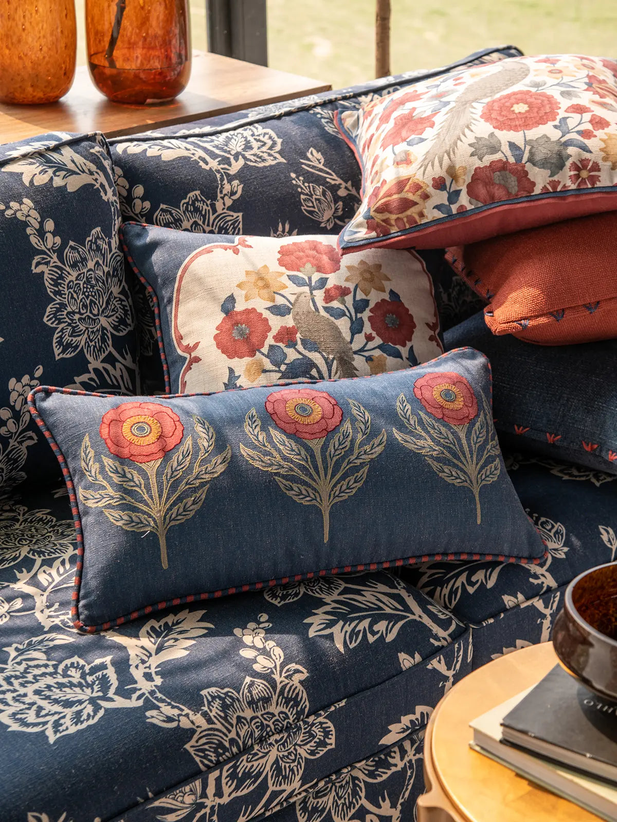 Paradise Cushion Cover (Marine)