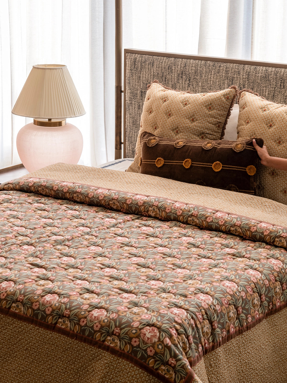 Jungle Bouquet Bedding Set (Mocha)