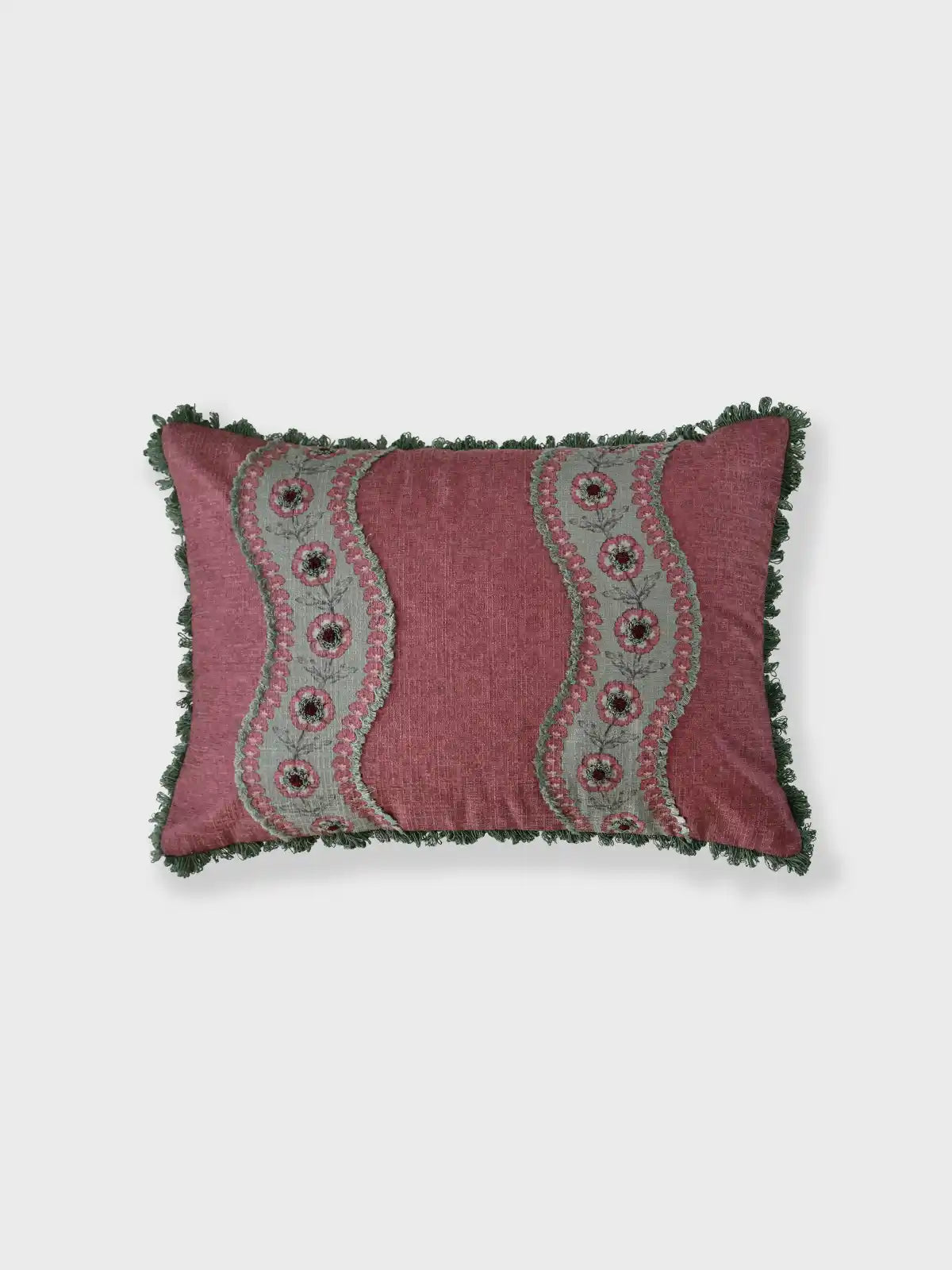 Blossom Trail Cushion Cover (Berry)