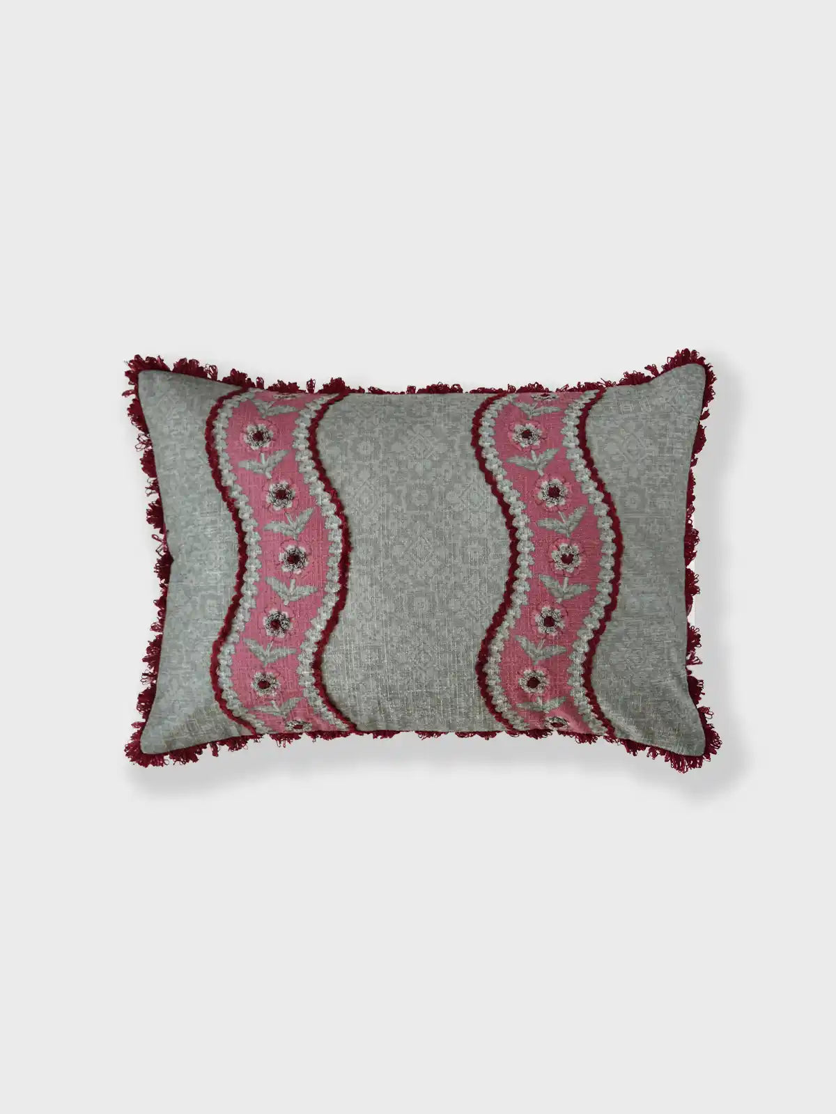 Blossom Trail Cushion Cover (Jade)