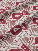 Borneo Ikat (Merlot - Eggshell)