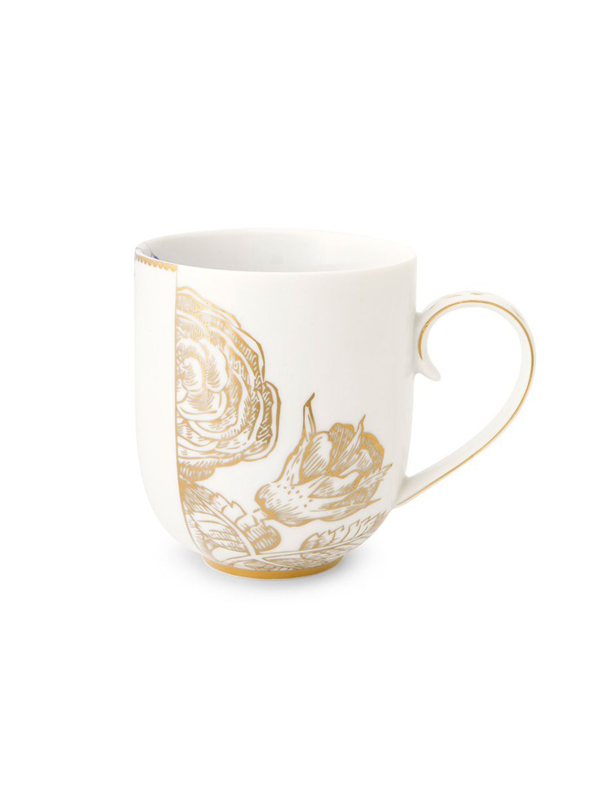 Royal White Floral Mug-L (Set of 2)