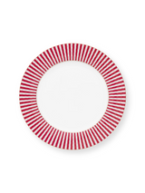 Royal Stripes Pink Dinner Plate (Set of 4)