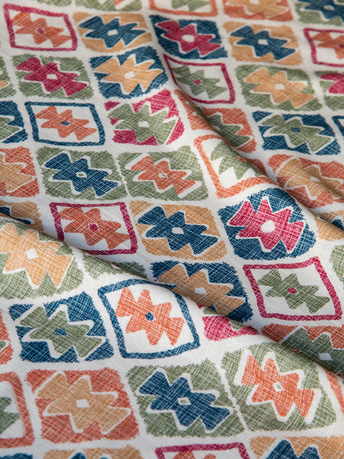 Jigsaw Ikat (Multi) - Sample