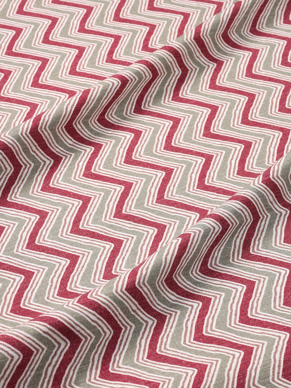 Watercolour Chevron (Sage - Merlot)