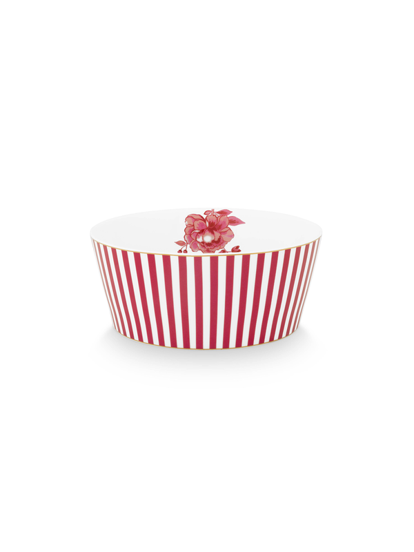 Royal Stripes Pink Bowl (L)