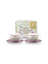 Lily & Lotus Cup & Saucer (Set of 2)