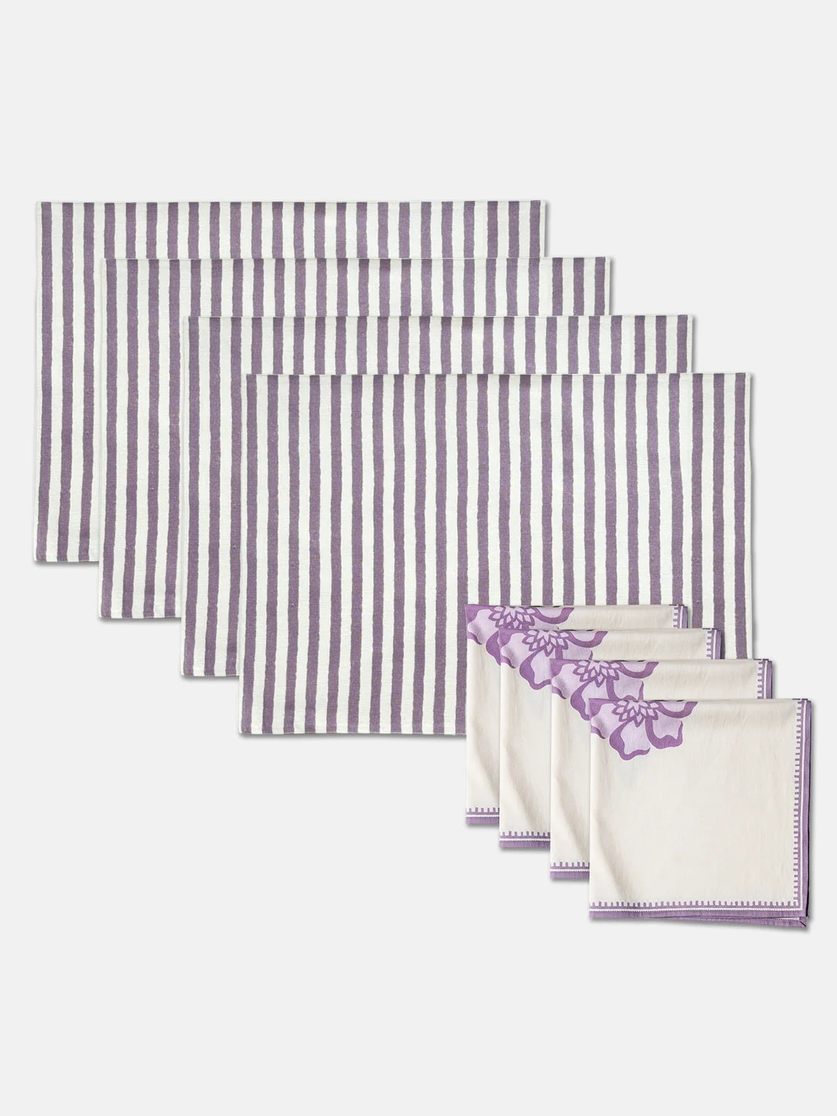 Lily Pad Placemats & Napkins (Lilac)