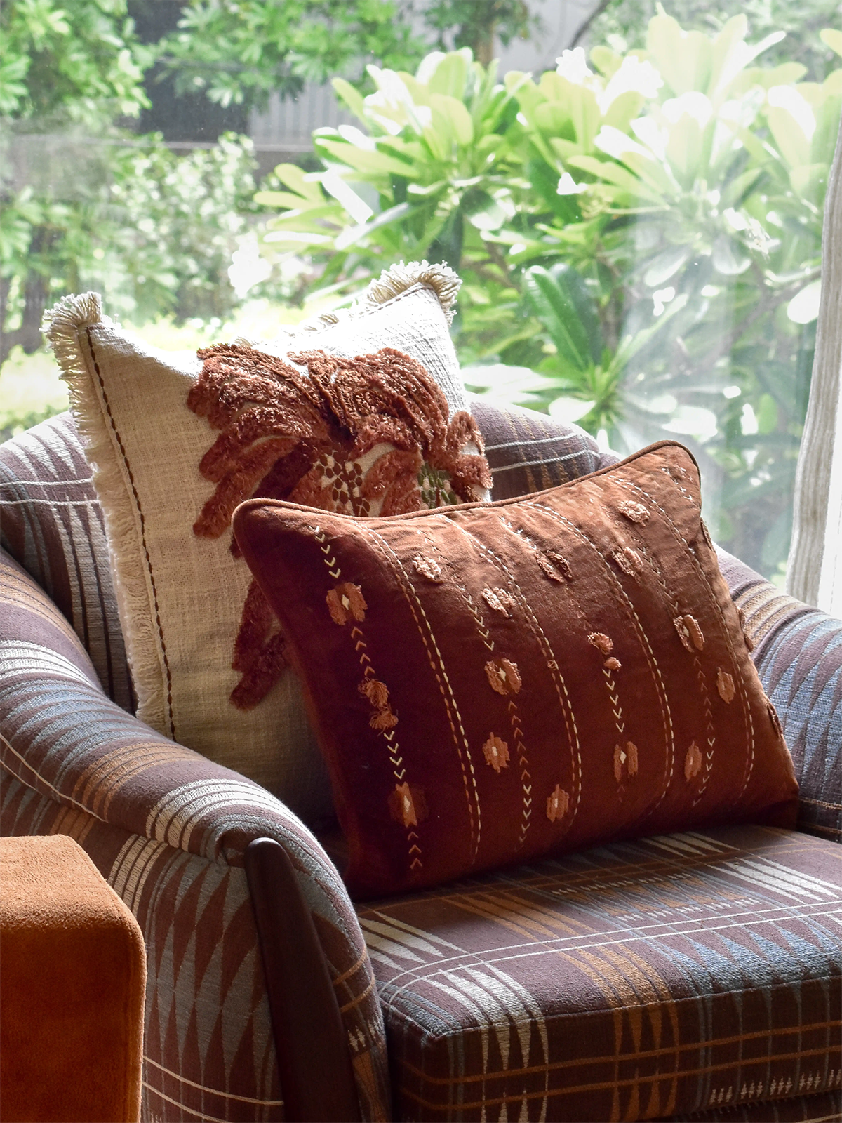 Terra Twig Cushion Cover (Mocha)